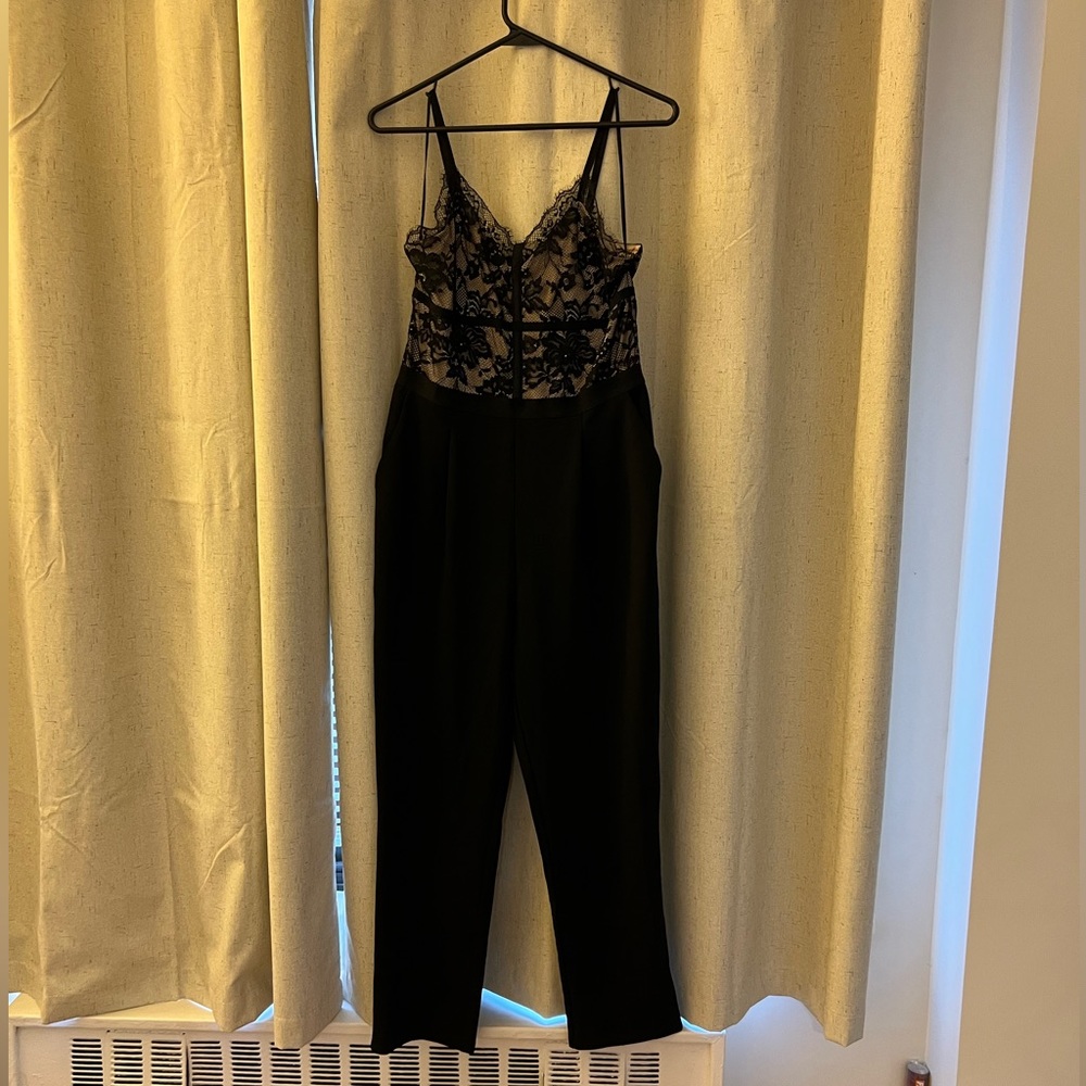 Black lace jumpsuit